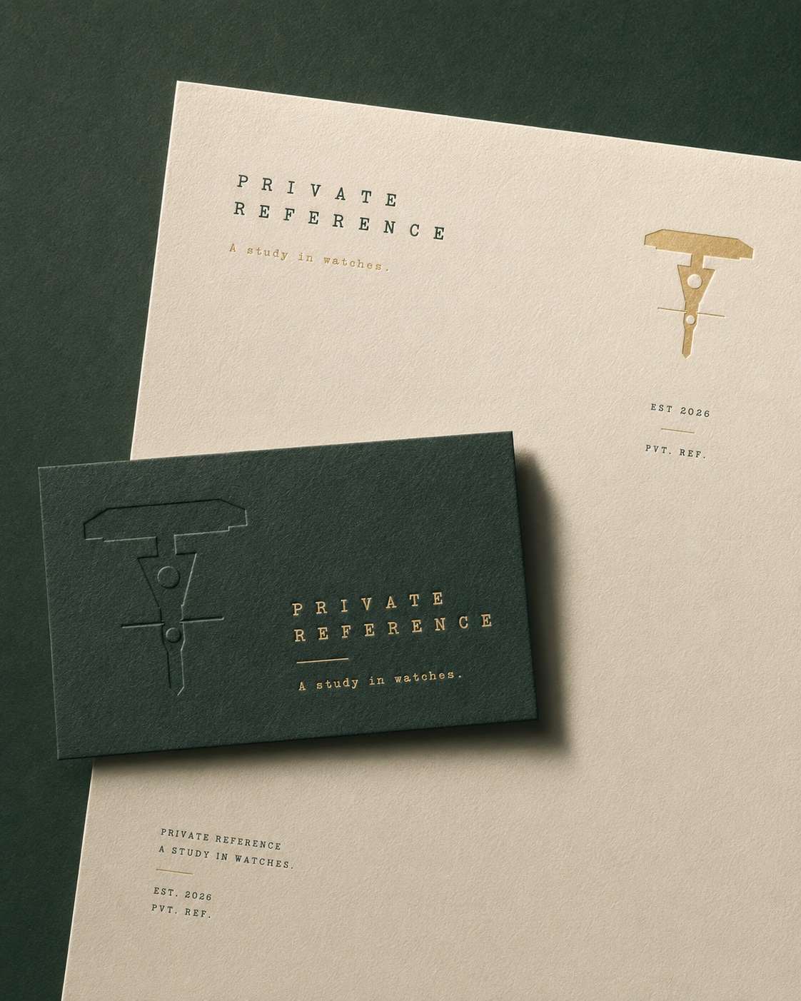 Private Reference letterhead and stationery